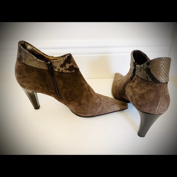 Suede with snake effect Bag and Boots - Picture 3 of 7